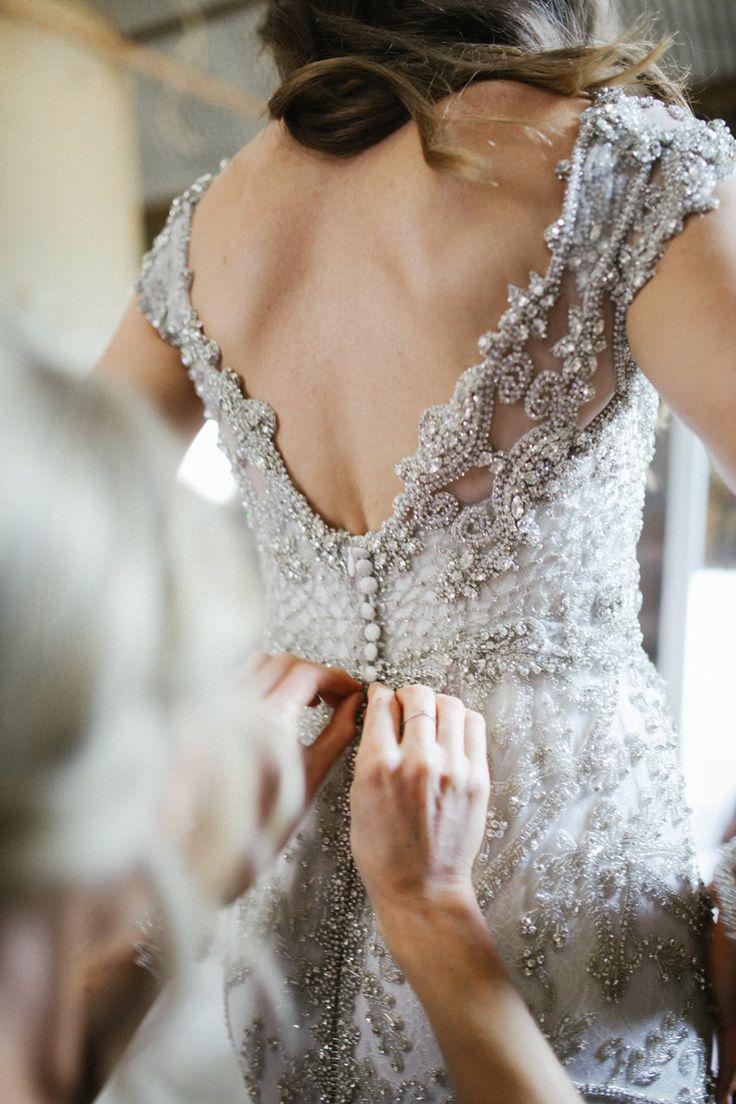 Wedding - Bridal Designer Anna Campbell's Glamorous Rustic Wedding -