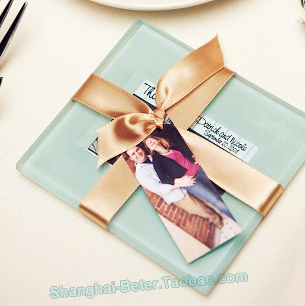 Wedding - wedding ceremony Forever Photo Glass Coaster Souevnir BD001