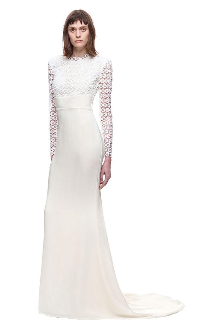 زفاف - Self Portrait Eva Backless Silk Wedding Gown Long Dress