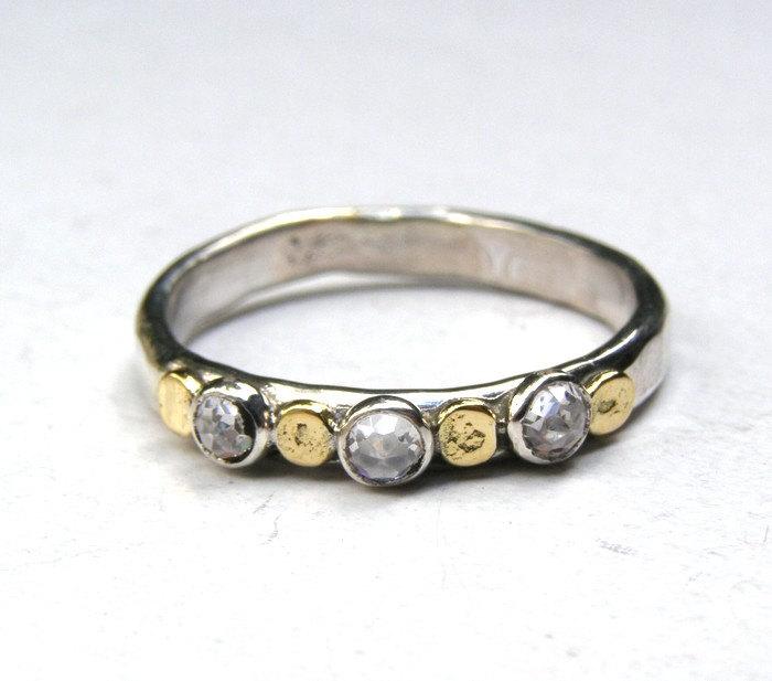 زفاف - Stacking ring,Anniversary Rings, 925 silver Bands ,Wedding Ring, Wedding Bands, Promise Rings, Lab Diamonds, Briadle Rings