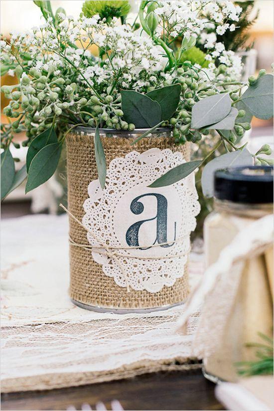 Wedding - 45  Charming Inexpensive Country Tin Can Wedding Ideas