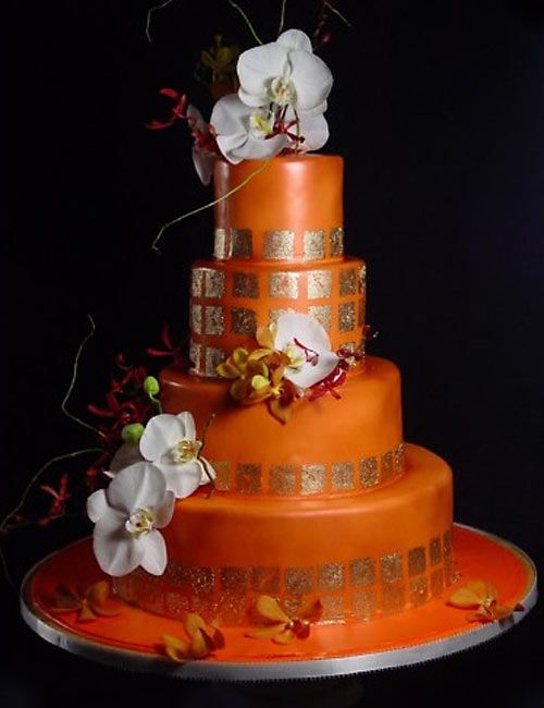 Hochzeit - Amazing Orange Wedding Cakes