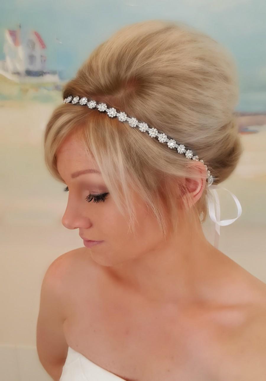 Свадьба - Bridal Headband, Bridal Hair Piece, Parker, Accessories, Bridal, Wedding Hairpiece, Bridal Ribbon Headband, Floral Headpiece, Ribbon