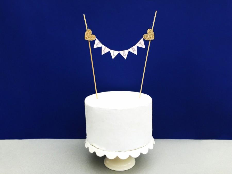 Hochzeit - Custom Cake Topper / Cake Topper Wedding / Cake Toppers for Wedding / Cake Topper Birthday / Cake Topper Baby Shower / Cake Topper Banner