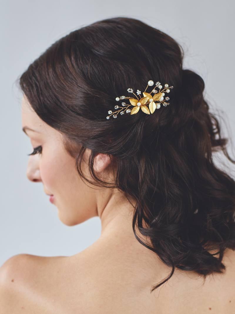 Свадьба - Gold Leaf Headpiece 