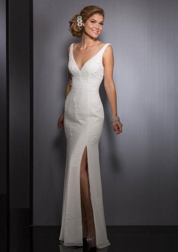 Свадьба - White Split Dress