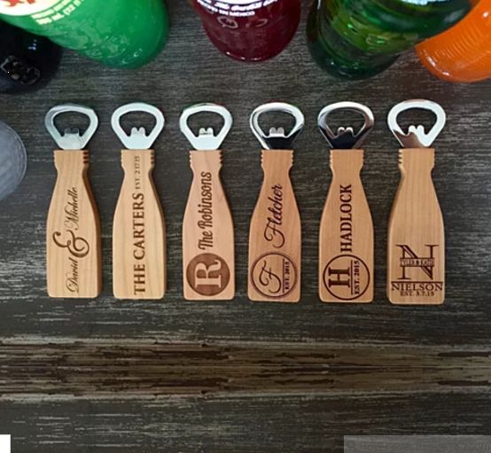Mariage - Personalized Bottle Openers - Wedding Dress Sketches