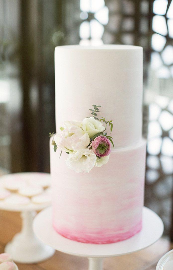 Свадьба - Sweet Watercolour Wedding Cake