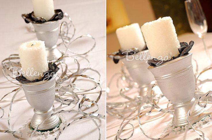 Hochzeit - White Pillar Candle Wedding FavorThe SHOP At Bellenza