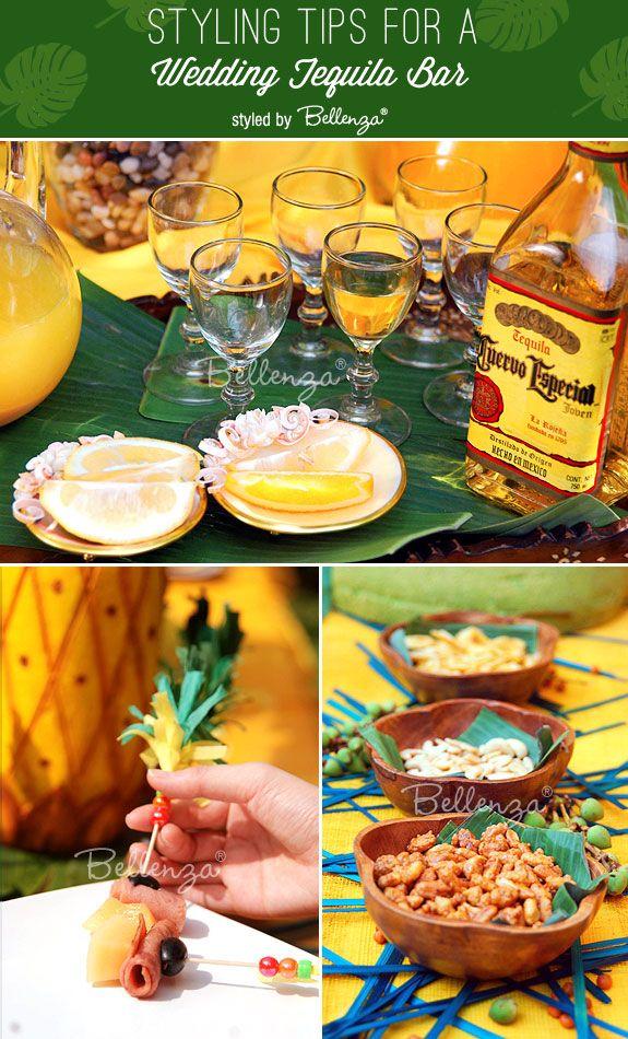 Hochzeit - Styling And Appetizer Ideas For A Wedding Tequila Bar!
