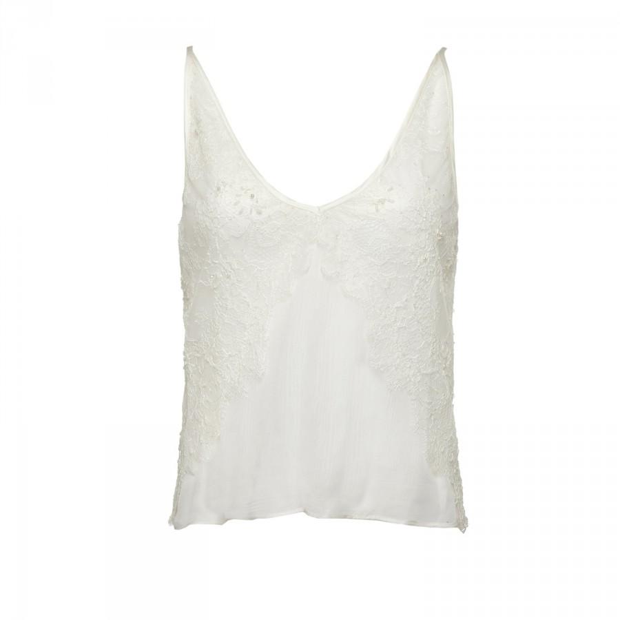 Hochzeit - Lace wedding top, Two piece wedding dress, Lila Wedding Top