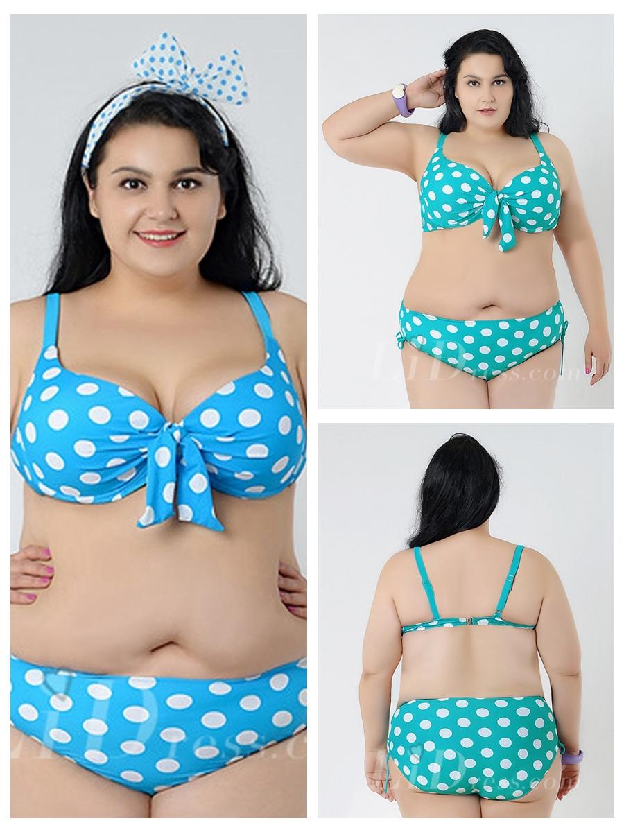 زفاف - Green Dot Printing Plus Size Sexy Womens Bikini Lidyy1605241047