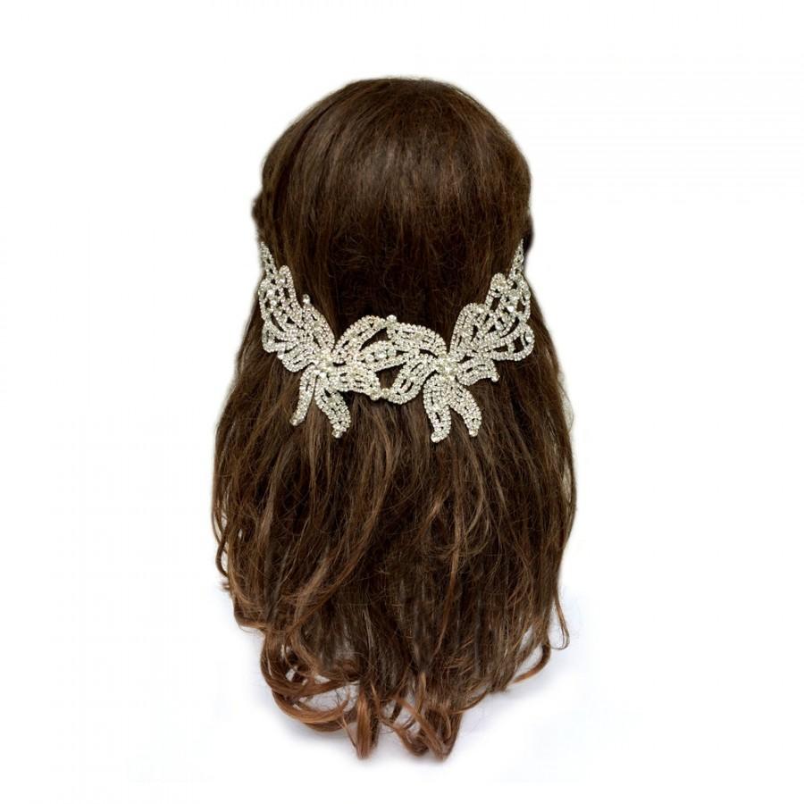 Wedding - Bridal Headpiece, Wedding Hair Jewelry, Bridal Hair Chain, Wedding Hair Accessories, Hair Floater, Bridal Hair Clip, Bridal Floater