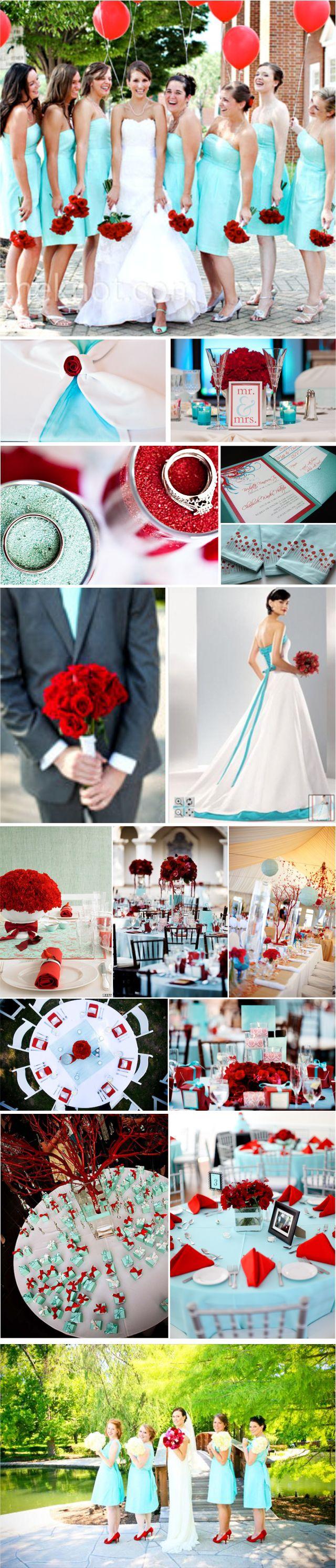 Hochzeit - Aqua Wedding Inspiration: Fresh And Vibrant
