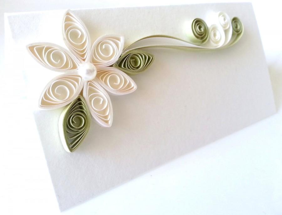 Свадьба - Cream Wedding Place Cards - Set of 100 - Made to order