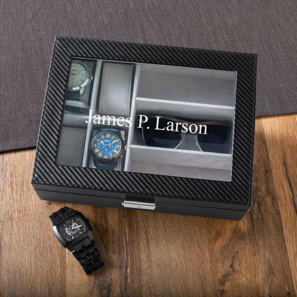 Wedding - Personalized Men’s Watch And Sunglasses Box