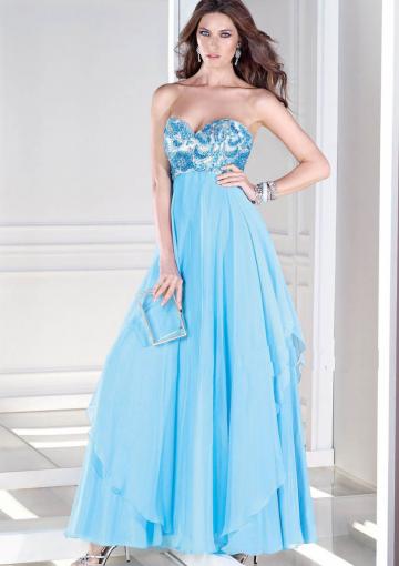 Свадьба - Blue Beading Dress