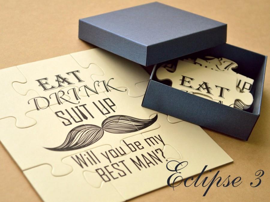 Свадьба - Will You Be My Best Man, Best Man Invitation, Best Man puzzle, Ask Best Man, Best Man card, Be my Groomsman, Ask Groomsman, you be my Usher