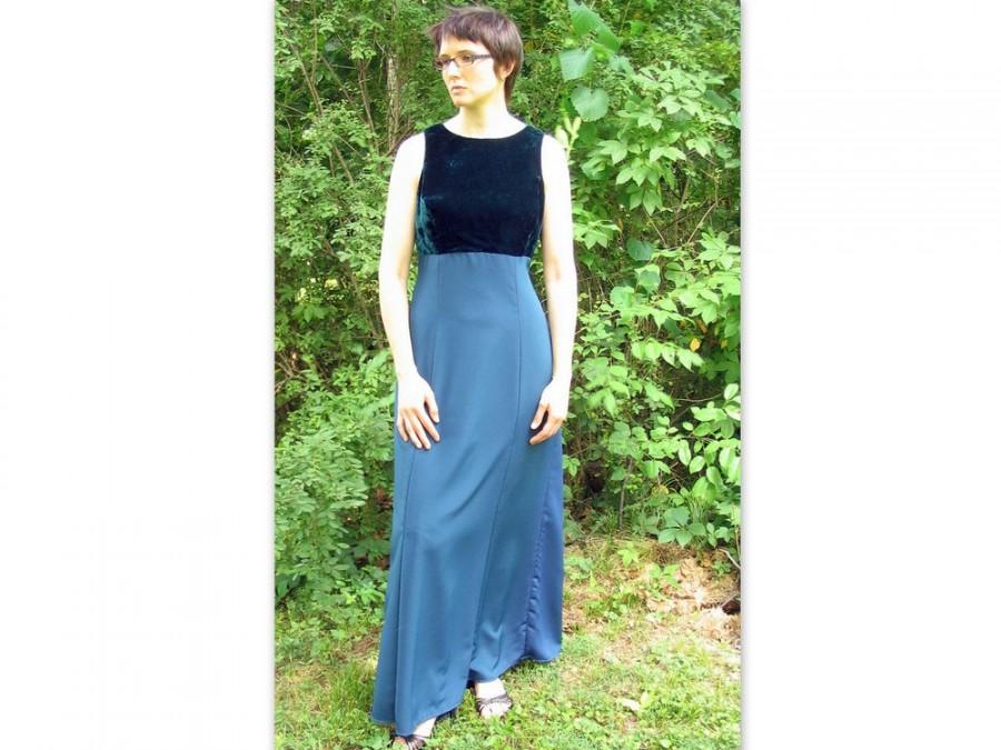 Mariage - Upcycled Deep Teal Prom Party Dress, Modern Size 8, Small