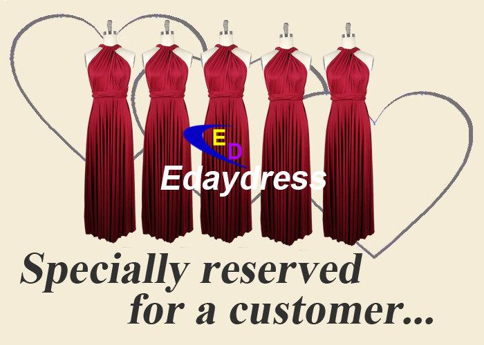 Wedding - Full Length Long Infinity Wrap Convertible Bridesmaid Dresses For weddings or Any Occasion