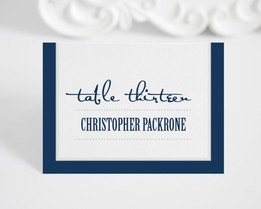 Mariage - Contemporary Place Cards or Escort Cards for Your Wedding, Modern Logo Design Deposit