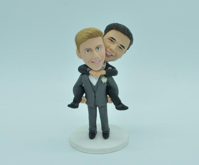 Gay Wedding Toppers Same Sex Cake Topper2 Grooms Cake Toppersame Gender Cake Toppergay Cake 