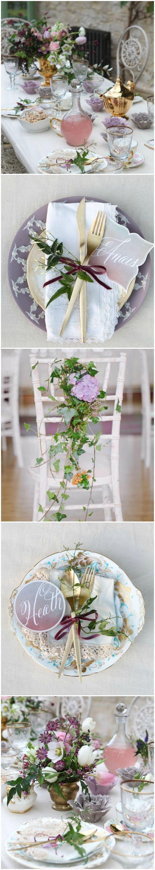 زفاف - Garden Wedding - Tablescape ● Lavender Garden  #2026779