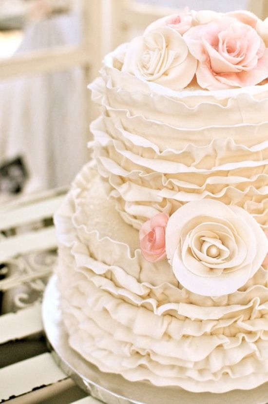 Wedding - Edible Eye Candy : V58 {a Cake With The Most Beautiful Ruffles}