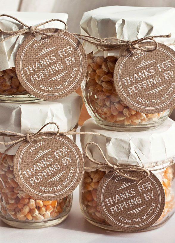 زفاف - Talk About A Way To Get Things Popping! These Popcorn Kernels Are An Adorable Way To Thank Guests For Attending.