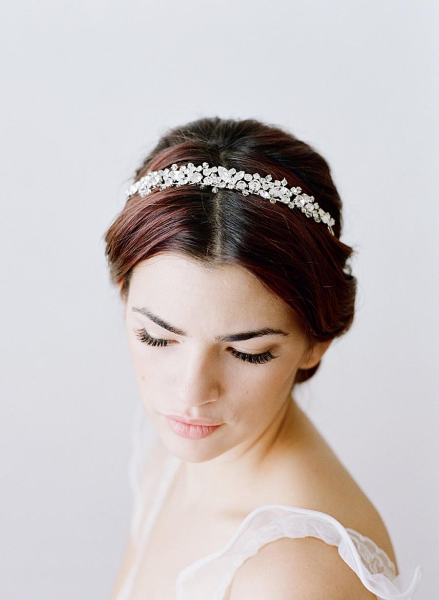 زفاف - Bridal Headband, Swarovski Crystal Headband, Wedding Headband, Bridal Wedding Headband, Swarovski Crystal Bridal Hair Accessory- The BRIDGET