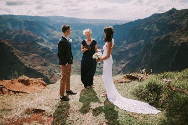 Свадьба - This Jaw-Dropping Waimea Canyon Wedding Is Hawaii Like You've Never Seen It Before
