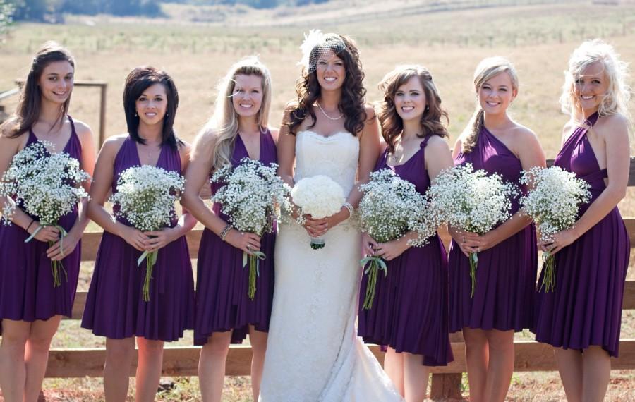 Wedding - Convertible Dress - Infinity Wrap Style for Bridesmaids