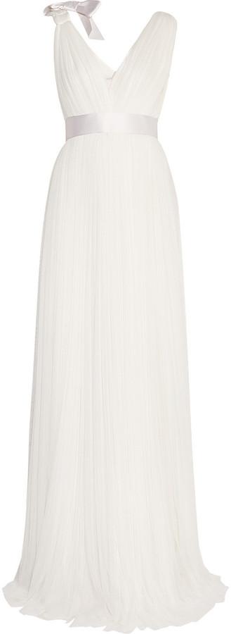 Hochzeit - Lanvin Pleated Silk-Blend Tulle Gown