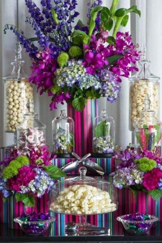 Wedding - Sweet Flowers With Candy