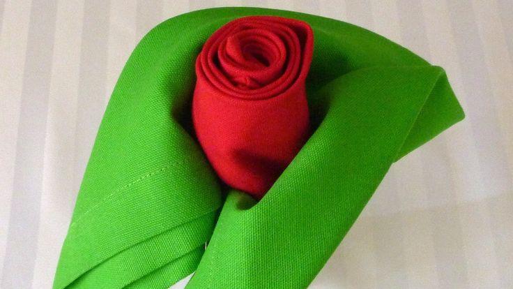 Hochzeit - Napkin Folding - Rose