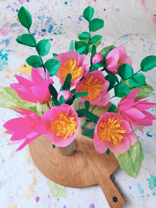 زفاف - DIY Project: Paper Flower Bouquet (Design*Sponge)