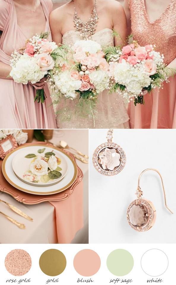 Mariage - Colour Palette: Blush Pinspiration