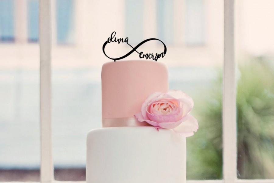 Hochzeit - Infinity Wedding Cake Topper 