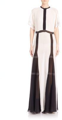 Mariage - Burberry Prorsum Two-Tone Silk Crepe Gown
