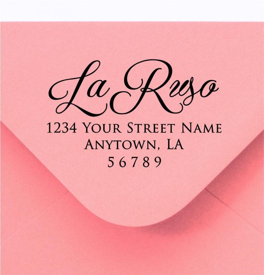 Mariage - Personalized Self Inking Return Address Stamp - Custom Rubber Stamp R318