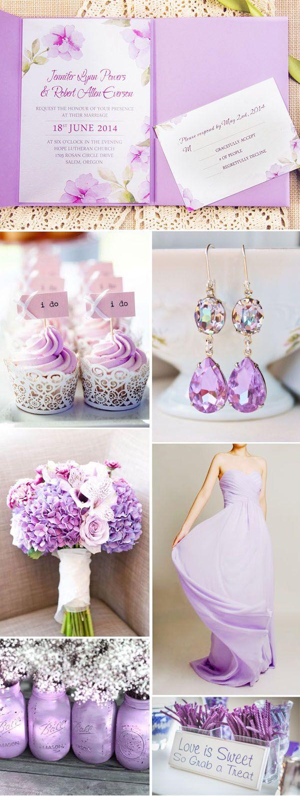 Свадьба - Exquisite Watercolor Flower Lace Pocket Wedding Invitation Kits EWPI159