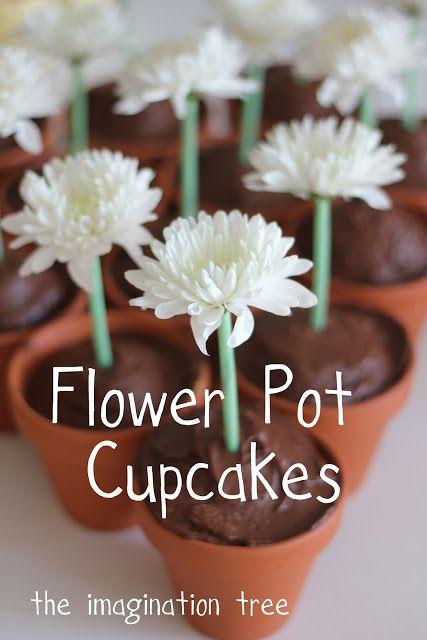 Свадьба - Easy Flower Pot Cupcakes