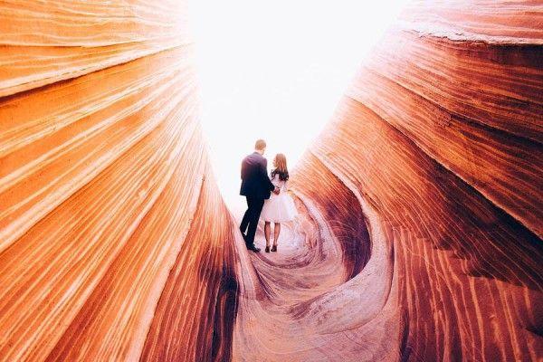 Wedding - Beautifully Epic Engagement Session At The Wave Arizona