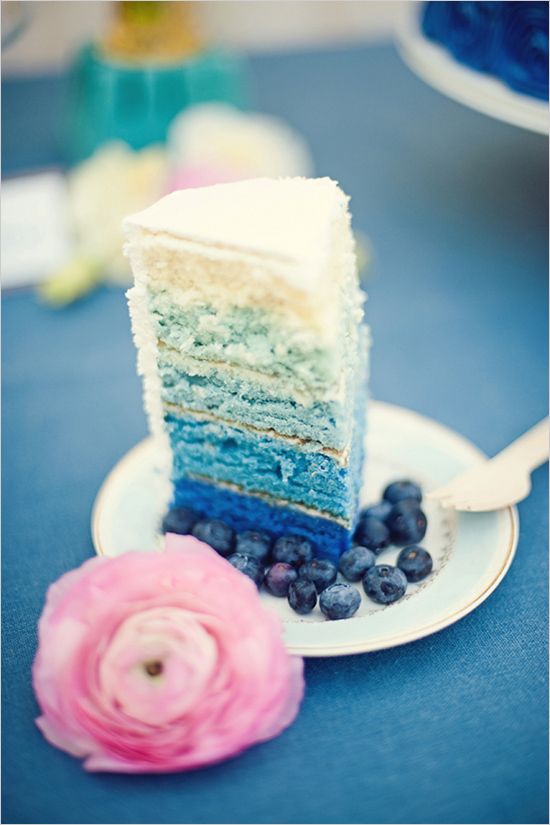 Свадьба - Vintage Blueberry Cake