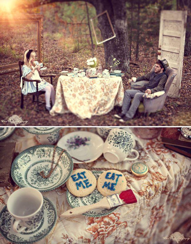 Hochzeit - Engagement Photos Inspired By Wonderland