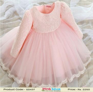 Wedding - Pink Designer Casual Dresses  For Kids