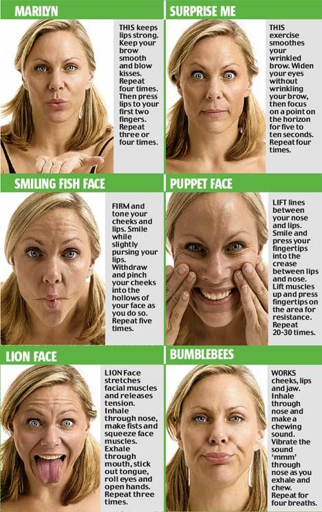 Свадьба - Yoga Exercises To Target Facial Wrinkles 