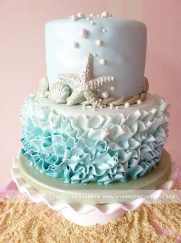 Wedding - Beach Summer Wedding Cake