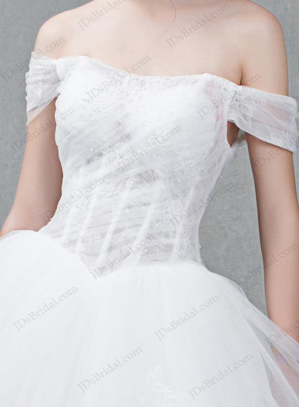 زفاف - IS060 Princess illusion tulle ball gown wedding dresses online shop
