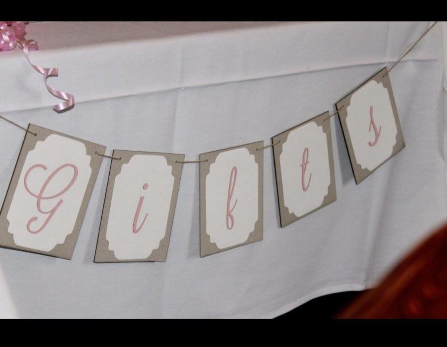 Mariage - Gift table banner